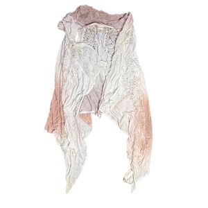 Urban Mangoz Lace Trim Cardigan Open Front Bohemian Cover‎ Up Small